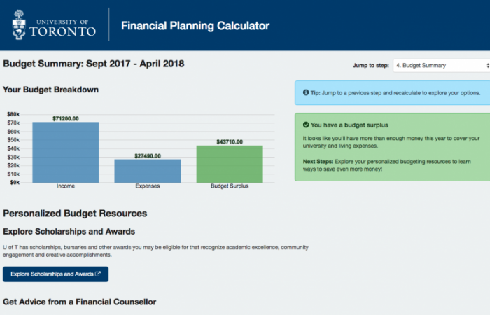 Financial Planning Calculator 2018